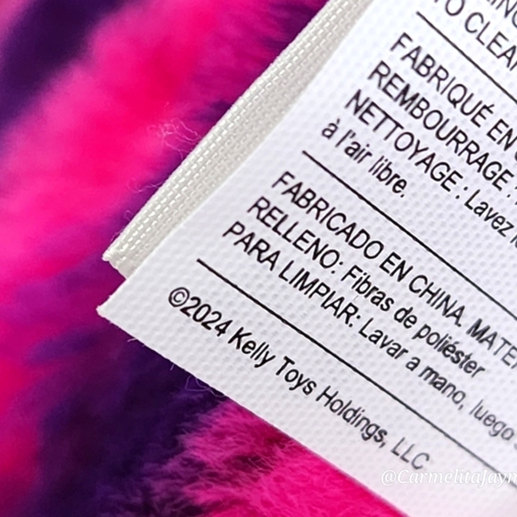 CHESIRE CAT 😻8" Pink Cat w Mishevious Smile FuzzAMallow Disney Squishmallow NWT - Picture 7 of 9